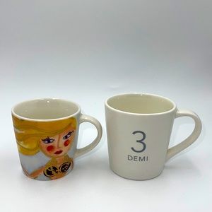Starbucks Coffee Siren Mermaid Demitasse Espresso 3 oz Cup Mug 2015 and Demi